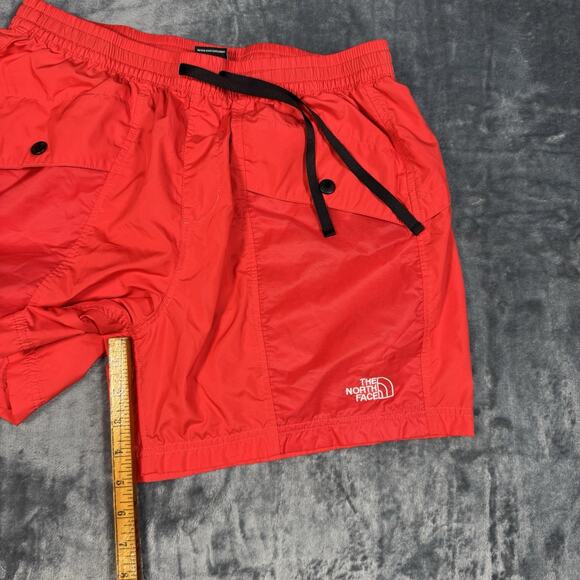 New The North Face Women's Windwall 5" Outline Shorts Horizon Red Size Medium - Picture 6 of 7